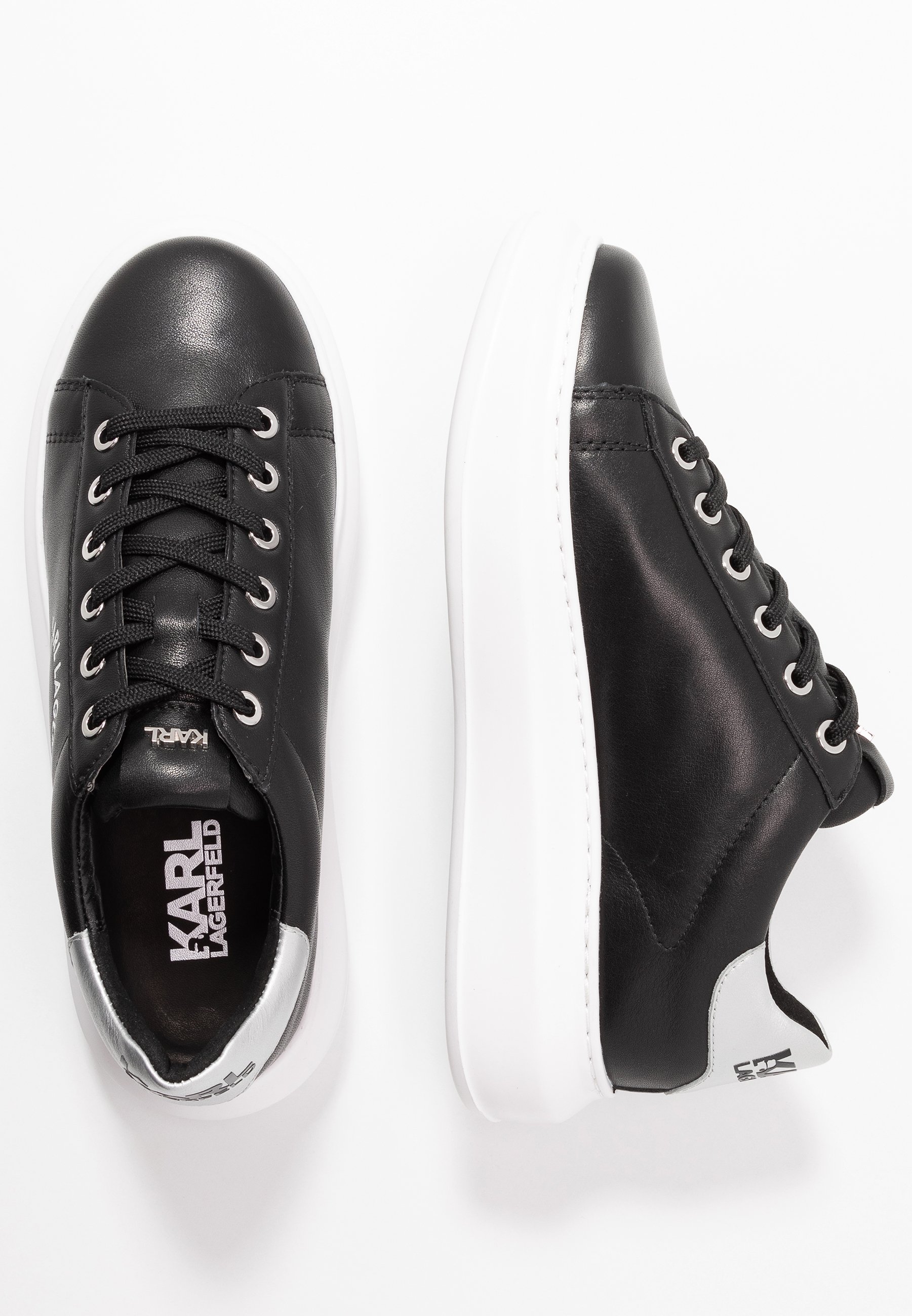 KARL LAGERFELD KAPRI MAISON LACE Sneakers blacksilver KARL LAGERFELD KAPRI MAISON Höga sneakers black Zalando.se