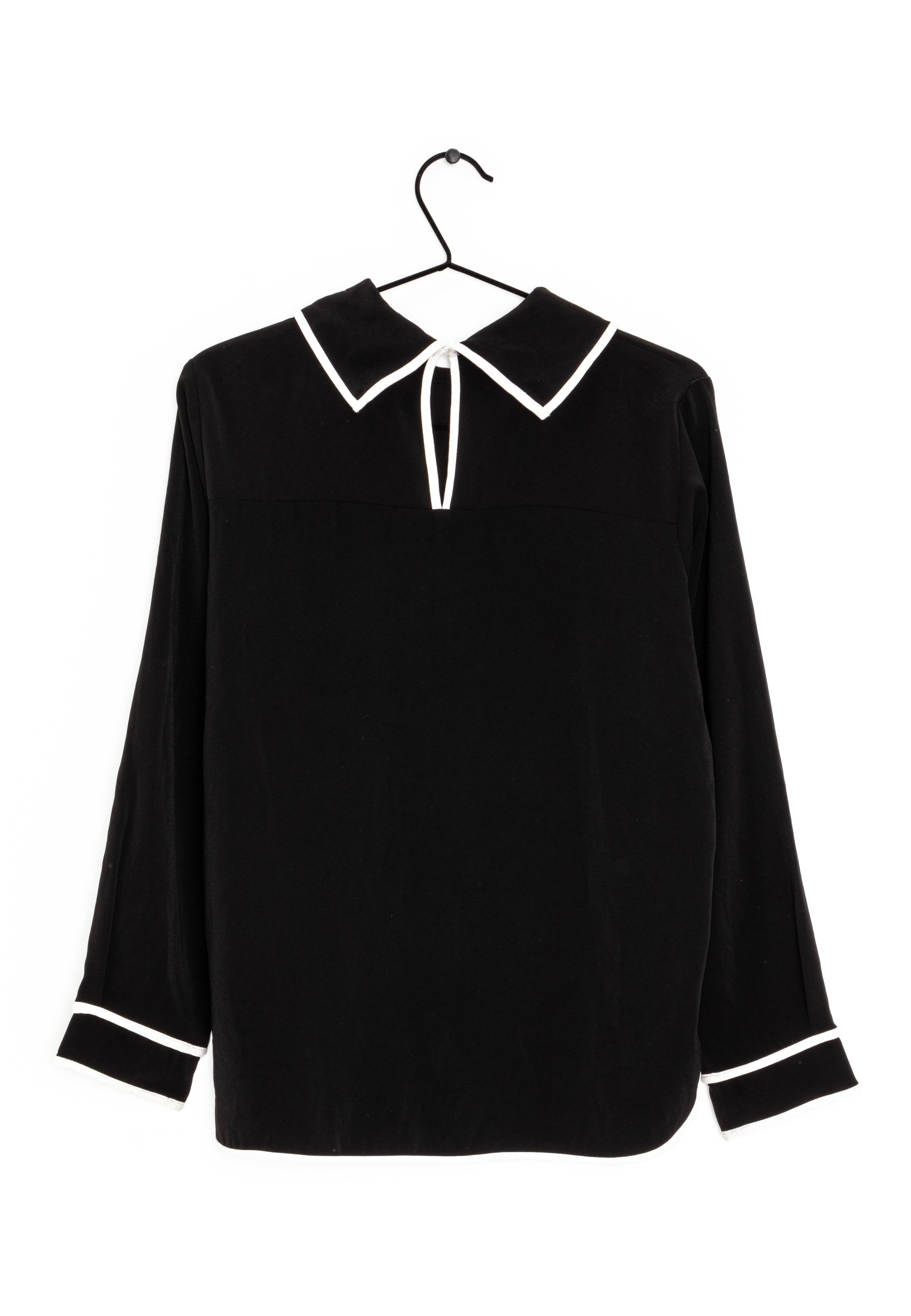 zara long sleeve collar top