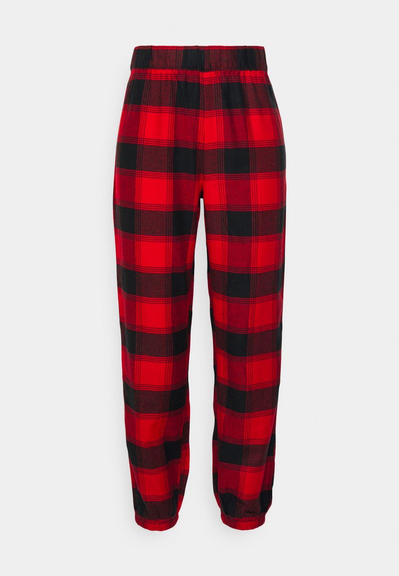 Red Plaid Pajama Mens Comfortable Lounge Pants Mens Red Black