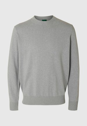 Annarr, Knitted Regular Fit - Pullover - light grey melange