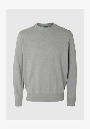 Annarr, Knitted Regular Fit - Pullover - light grey melange