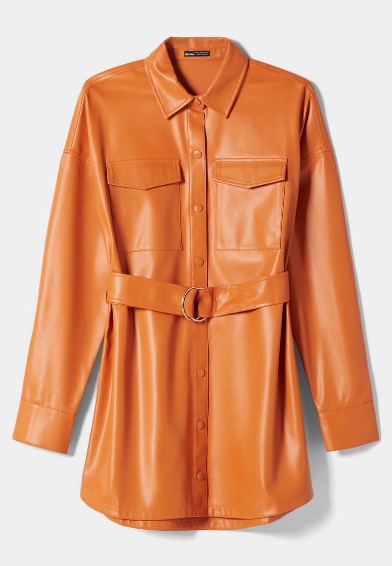 Bershka Blousejurk bruin Bershka Blousejurk bruin
