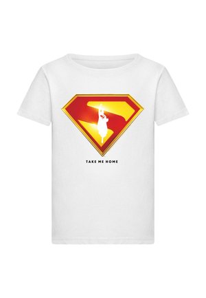 SUPERMAN LOGO TAKE ME HOME  - Print T-shirt - white