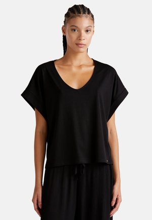 United Colors of Benetton BOXY FIT - Basic T-shirt - black