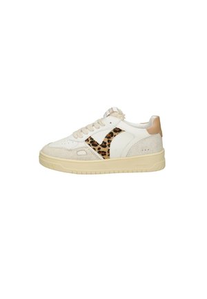 Sneakers laag - white and camel