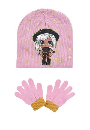 WINTERSET MÜTZE HANDSCHUHE - Gloves - pink
