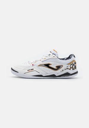 Joma FS REACTIVE - Botines de fútbol sala - white/black/gold