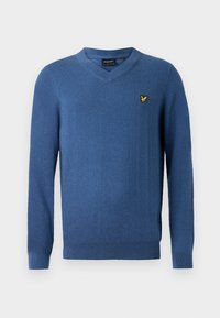 V NECK JUMPER - Svetr - deep water