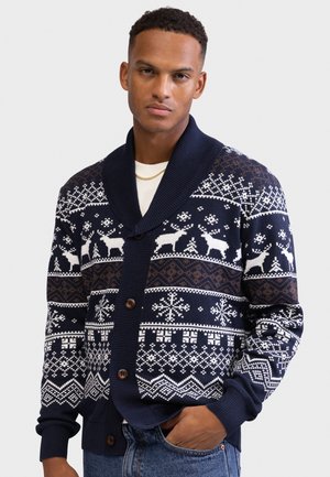 SANTA CARDIGAN REGULAR FIT - Cardigan - navy blazer