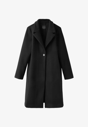 Stradivarius, BASIC SOFT-TOUCH COAT - Manteau classique - black