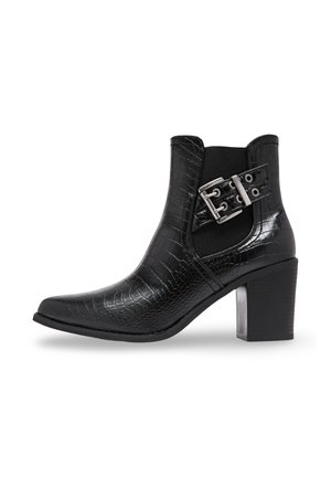 Bottines de cowboy / motard - noir