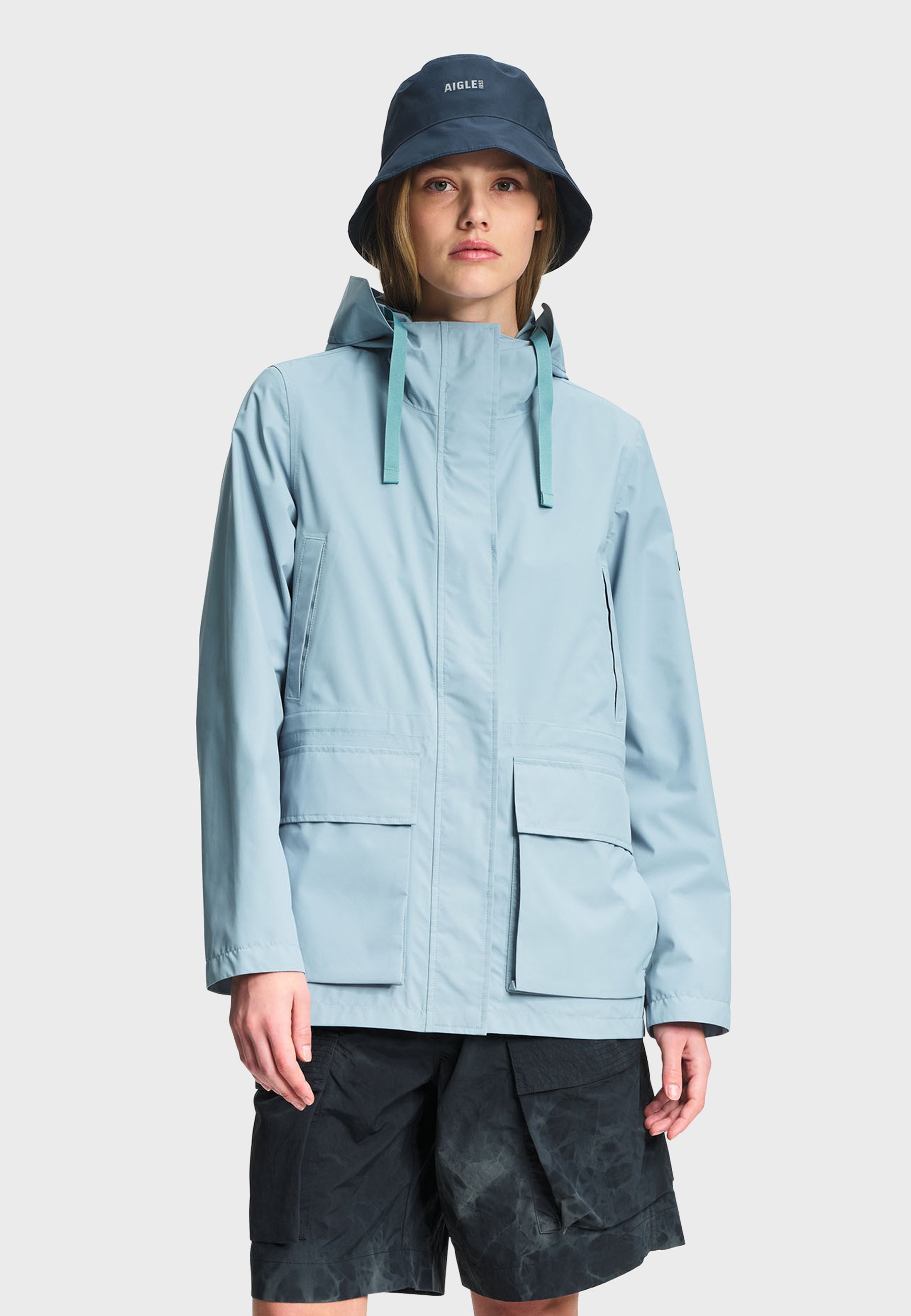 Aigle Parka - smokey blue/blue - Zalando.ie