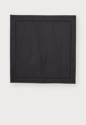 BURNOUT MONOGRAM SCARF - Foulard - black