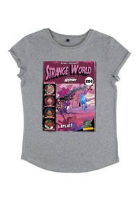 Henry Tiger STRANGE WORLD STRANGE ADVENTURES - T-shirt med print - melange grey