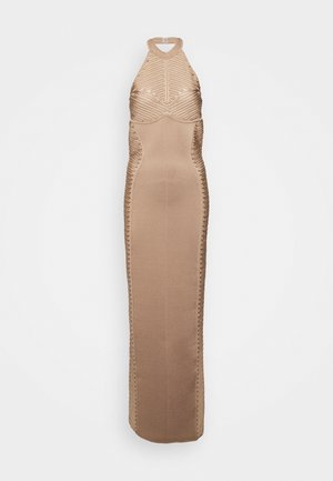 LAW ROACH RIBBON EMBROIDERED HALTER GOWN - Ένδυση για ειδικές περιστάσεις - honey