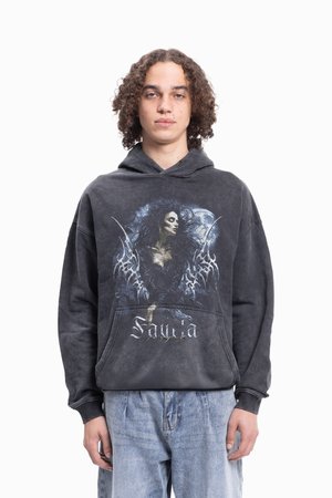 GOTH BLACK WASHED UNISEX - Sweatshirt - black washed