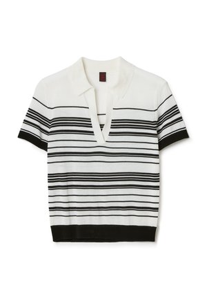 Stefanel T-Shirt print - white black