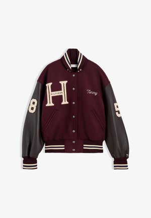 Tommy Hilfiger, VARSITY JACKET - Bomberjacke - deep burgundy