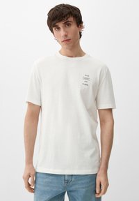 s.Oliver T-Shirt print - weiß