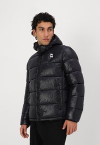 KARL LAGERFELD HOODED - Vinterjacka - black