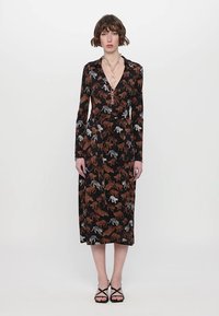 Diane von Furstenberg ABIGAIL MIDI DRESS - Rochie de zi - brown
