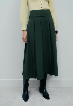 REGULAR FIT - MIDI - A-Linien-Rock - khaki green