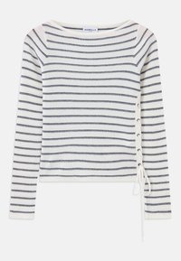 SAETTA - Strikkegenser - bianco/blue/argento