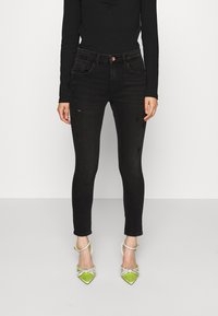 ONLY Petite - ONLDAISY PUSH DEST  - Jeans Skinny Fit - washed black Miniaturebillede 1
