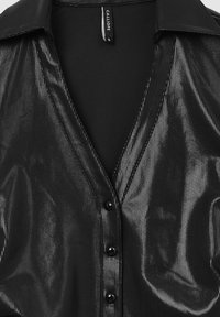Calliope À EFFET LAMINÉ - Camicia - noir