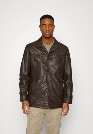 Serge Pariente NATHAN - Veste en cuir - brown