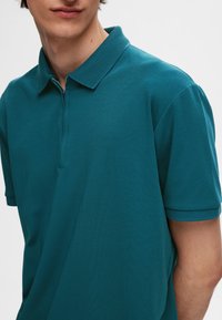Selected Homme SLHFAVE ZIP - Polokošeľa - dragonfly