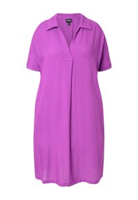 Ulla Popken SHORTSLEEVE - Denní šaty - violet