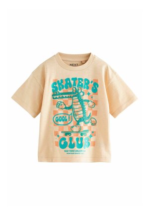 Next REGULAR FIT SHORT SLEEVE GRAPHIC - T-shirt imprimé - orange skater's club