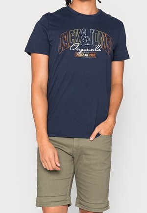 T-shirt print - dark blue