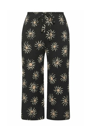 Yours Clothing, PLUS SIZE WIDE LEG TROUSERS - Pantalones - black