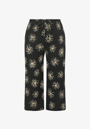 Yours Clothing, PLUS SIZE WIDE LEG TROUSERS - Trousers - black