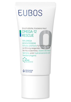 EUBOS OMEGA-12 RESCUE 12% GESICHTSCREME - Face cream - weiß