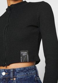 Sixth June DOUBLE ZIP UP - Casaco de malha - black