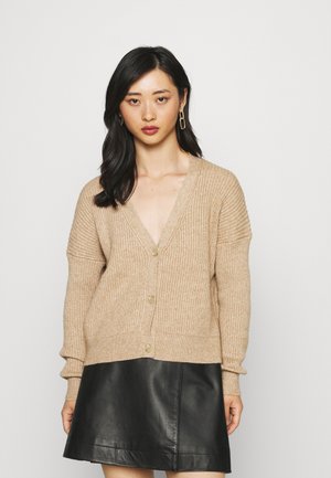 ONLKATIA SHORT CARDIGAN - Kardigan - toasted coconut