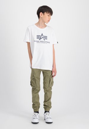 BASIC REFLECTIVE PRINT KIDS TEENS - Print T-shirt - white