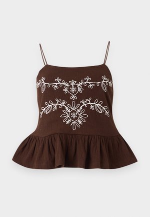 Object, OBJMAHIA - Blouse - seal brown
