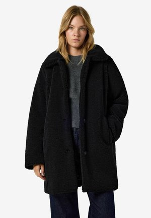 Noisy May, TEDDY COAT NMNATI - Abrigo corto - black1