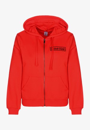 HOODED ZIPPER - Zip-up sweatshirt - tuscan terra cotta