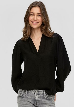 MIT PUFFÄRMEL - Blouse - schwarz