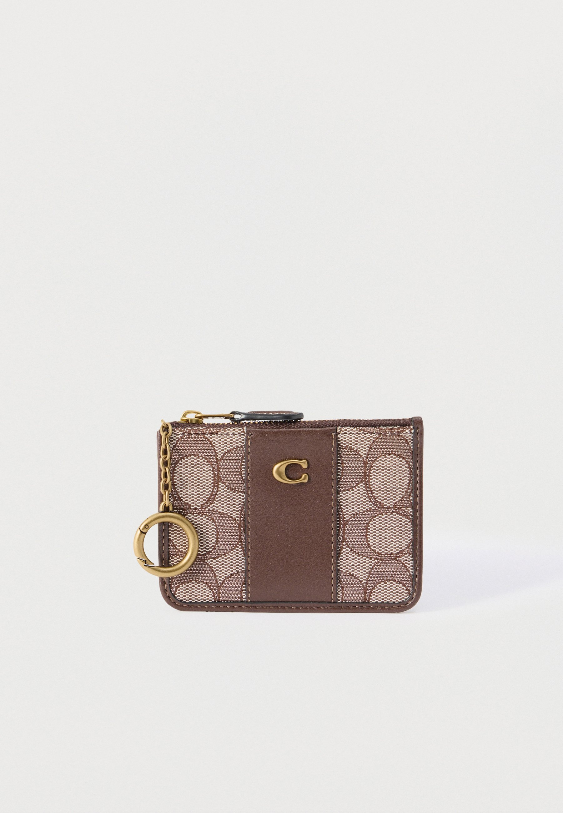 COACH SIGNATURE ESSENTIAL MINI ID CARD CASE - Wallet - oak maple