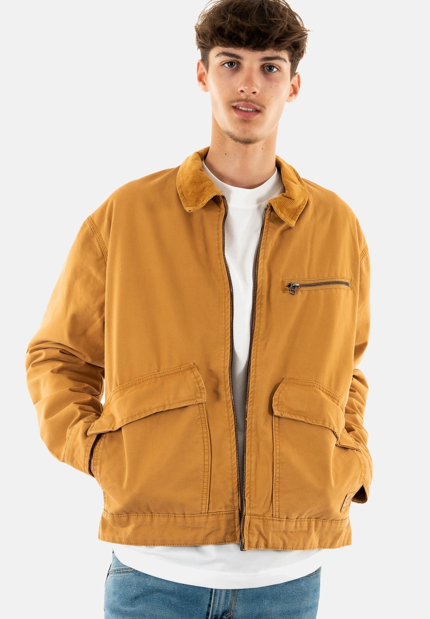 Timberland Veste En Jean Jaune Homme Timberland Veste Légère Beige