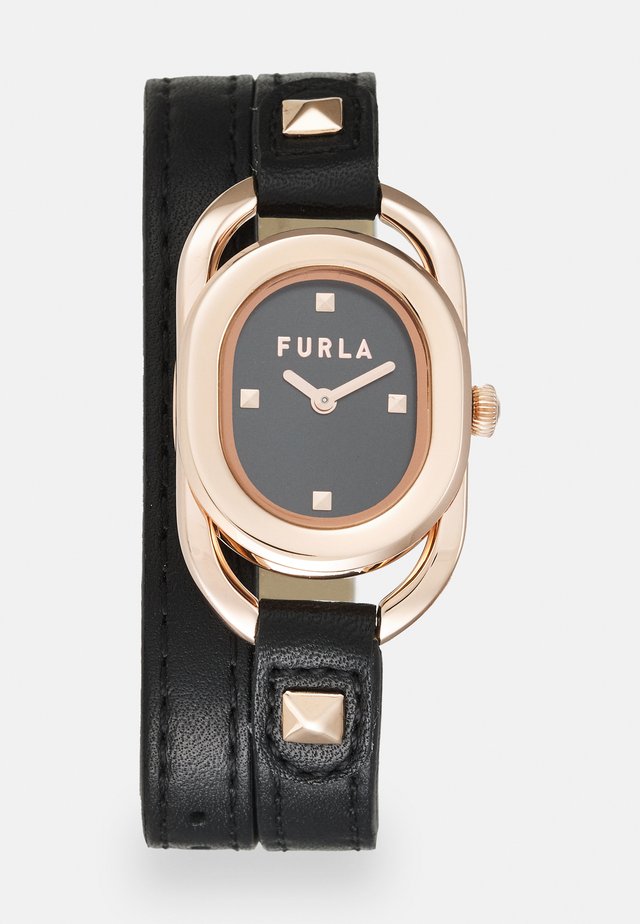 STUDS INDEX - Montre - black/rosegold-coloured