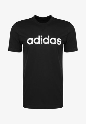 CAMO LINEAR ESSENTIALS SHORT SLEEVE TEE - Triko s potiskem - black
