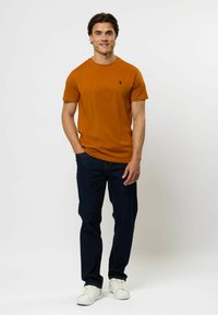 U.S. Polo Assn. ARJUN 3 PACK - T-shirts basic - indigo punpkinspice tapshoe