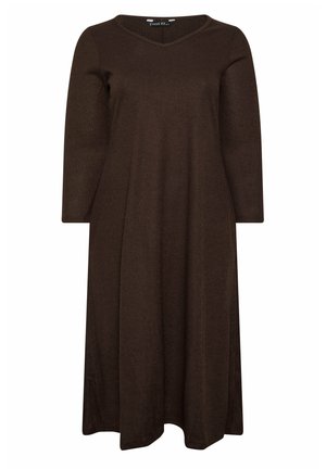 Evans, PLUS SIZE MAXI DRESSES - Vestido de punto - brown
